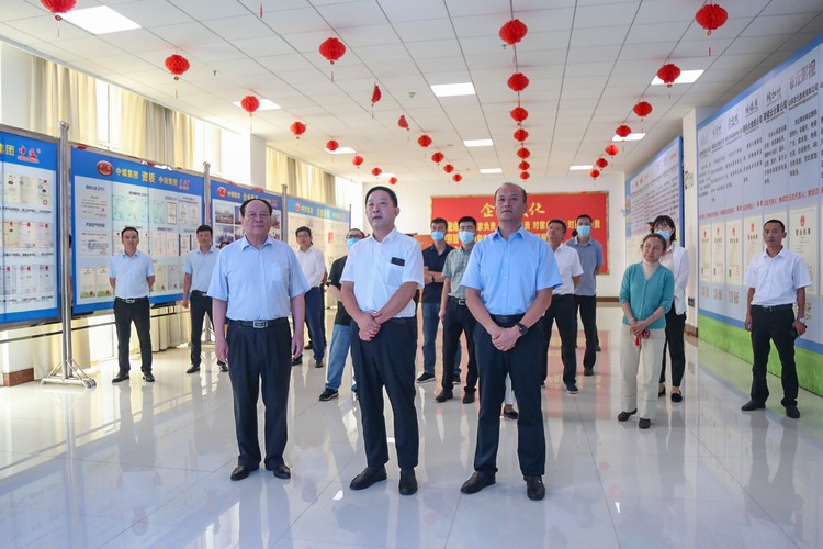 Cálida bienvenida Salón de negocios de la provincia de Shandong El líder llega Grupo de carbón de China visitado e investigado